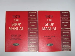 70 Ford Mercury Lincoln Shop Manuals Volume 4 & 5 USED 1970 - Picture 1 of 1