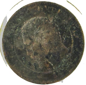 Französische Napoleon 2 Centimes Münze 1854 - Bild 1 von 3