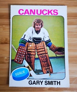 1975-76 Topps #115 Gary Smith - Vancouver Canucks - Picture 1 of 2