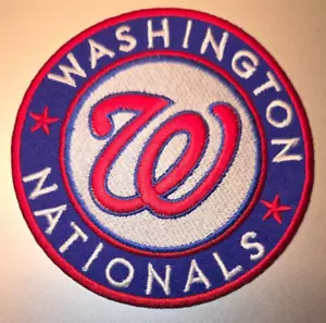 WASHINGTON NATIONALS IRON ON PATCH 3" X 3" FAST FREE SHIPPING W/ TRACKING - Picture 1 of 1