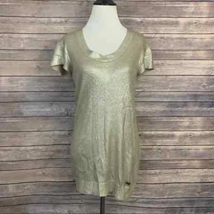 Burberry Gold Short Sleeve Sweater Tunic (Size S) - Picture 1 of 5