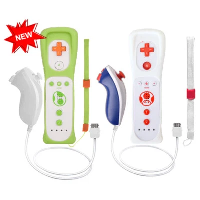 New Wireless Motion Plus Remote Controller & Nunchuk for Nintendo Wii Wii U - Image 1 of 4