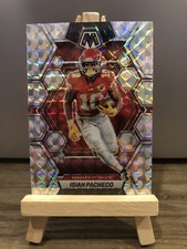 2023 Panini Mosaic Isiah Pacheco Silver Mosaic Prizm