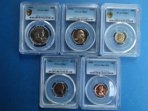 1953 Proof Set PCGS 67 (All) Cover