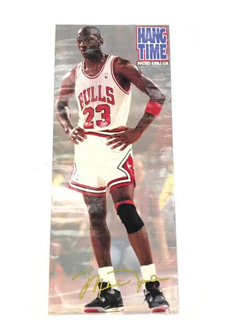 Michael Jordan 1991 Hang Time Gum 77x31 Life Size Poster Nike Air Jordan 4 Cover