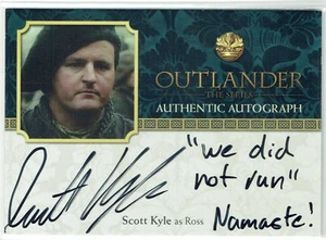 Outlander Season 2 2017 Autograph Auto SK Scott Kyle as Ross INSCRIPTION - Picture 1 of 1