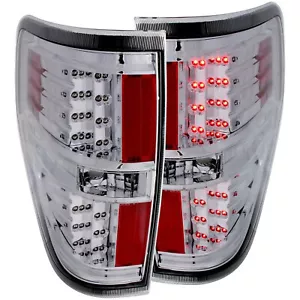 Left and Right Side Tail Lights Led Chrome Fits 2009-2014 Ford F-150 - Picture 1 of 1