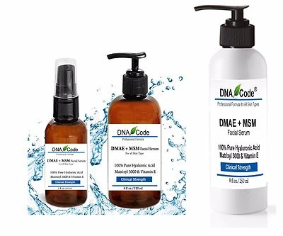 DNA Code-Advanced DMAE+MSM Firming Serum w/ Pure Hyaluronic Acid+Matrixyl 3000 - Image 1 of 3