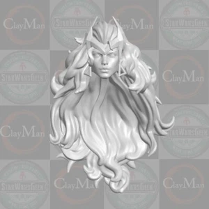 Marvel Rivals Scarlet Witch custom head for 1:10 1:12 1:18 1:6 Marvel figures - Picture 1 of 1