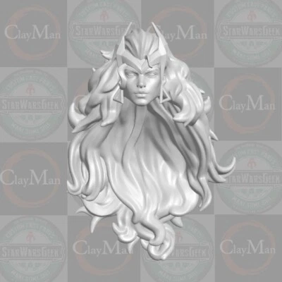 CLAYMAN3D Marvel Rivals Scarlet Witch custom head for 1:10 1:12 1:18 1:6 Marvel figures