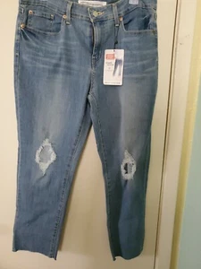 Signature Levi Strauss Simply Stretch Mid Rise Slim Boyfriend Damen 12 W31 - Bild 1 von 11