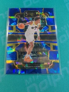 2023 Select Concourse Blue Cracked Ice!!! #75 Keyonte George (RC) Utah Jazz - Picture 1 of 4