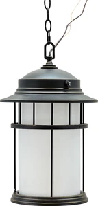 Aspen Creative 60004-2 Light Outdoor Hanging Pendant Aged Bronze Patina 17 3/4" - Picture 1 of 4