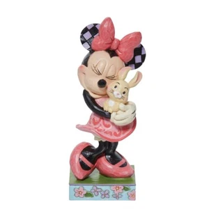 Disney Traditions Jim Shore Minnie holding a bunny 13cm figure Mint Condition - Picture 1 of 5
