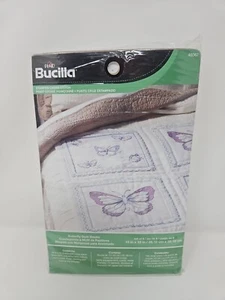 Bucilla Butterfly Quilt Blocks Embroidery 15” x15” blocks Set Of Six New 46067 - Picture 1 of 4