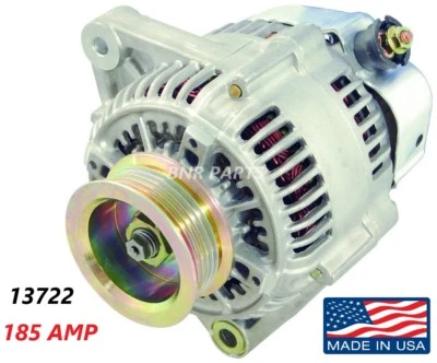 185 Amp 13722 Alternator Honda Prelude 2.2L 99-01 High Output Performance NEW HD - Image 1 of 2