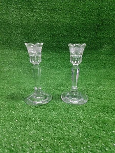 (2) Marquis Waterford 6" Kristall Kerzenhalter Top Zustand. - Bild 1 von 10