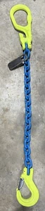 Gunnebo 3/8" x 3’ Type MG-EGKN GrabiQ Adjustable Single 8800lbs WLL Chain Sling - Picture 1 of 5