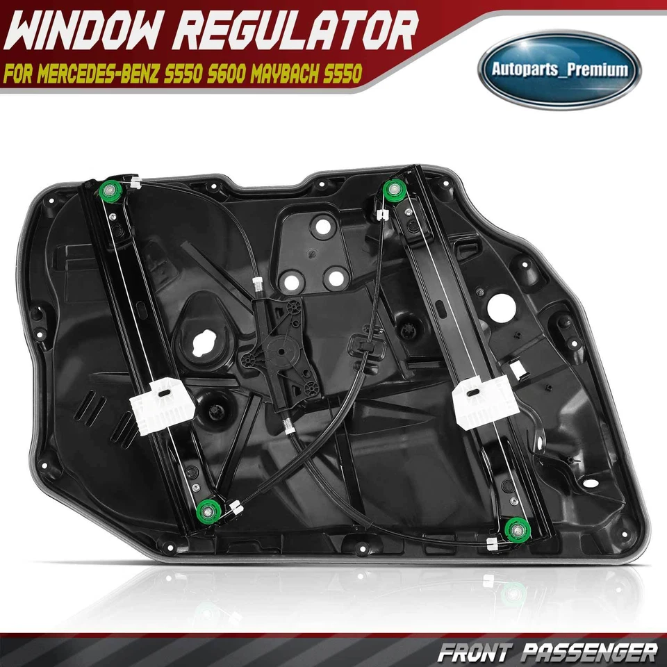 Regulador de ventana eléctrica de pasajero delantero para Mercedes-Benz S550 S600 Maybach S550 Foto 1 de 4