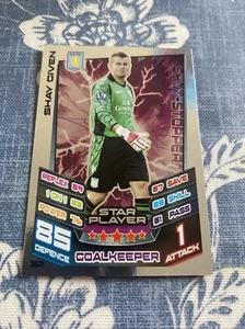 Match Attax Premier League 2012/13 Shay Given Aston Villa Star Player No 362 - Picture 1 of 2