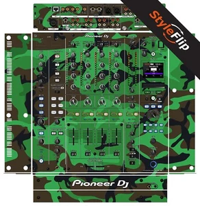 Pioneer DJM-A9 Skin | Green Camo | Protective Decal | StyleFlip Skins - Picture 1 of 1