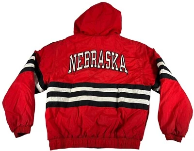 Vintage Adidas Nebraska Huskers Jacket Scott Frost Autographed Cornhusker Size M - Image 1 of 4