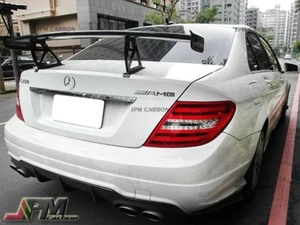 08-14 W204 M-BENZ C250 C300 C350 Sedan Black Series Style Carbon Trunk Spoiler - Picture 1 of 3