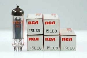 5 Vintage 15LE8 RCA Noval Twin Pentode Radio TV  Audio Vacuum Tube Valve - Bangy - Picture 1 of 1