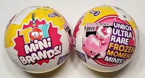 Zuru 5 Überraschung Spielzeug Mini Marken Serie 3 Menge 2 gelbe versiegelte Bälle - Bild 1 von 2