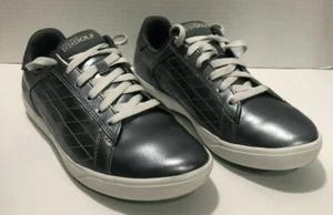 Skechers Go Golf Drive Shine Leather Shoes Spikeless Women's Size 6.5 Pewter - Picture 1 of 7