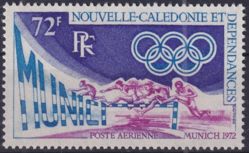 F-EX50784 NEW CALEDONIE MNH 1972 OLYMPIC GAMES MUNICH ATHLETISM. - Image 1 of 1