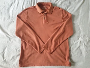 Fat Face Men's Long Sleeve Polo Shirt Burnt Orange Size XL - Picture 1 of 7