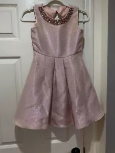 Rare Too Metallic Dress With Beads - Picture 1 of 4