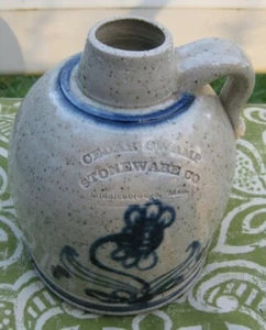 Cedar Swamp Stoneware Co Ahornsirup Krug Middleborough Masse signiert Jack Boyco - Bild 1 von 5