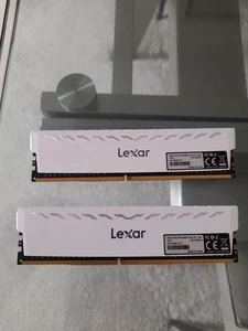 Kit mémoire PC Lexar THOR 16 Go (8 Go x 2) DDR4 3600 CL18 UDIMM XMP - Blanc - Photo 1/2