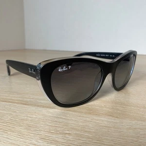 Ray-Ban RB4227 6052/8G Sunglasses Cat Eye Black FRAMES ONLY Excellent Cond! - Picture 1 of 9