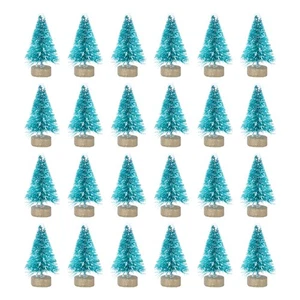  24 Stück Mini Weihnachtsbaum Kind Büro Deko für Tischplatte - Bild 1 von 12
