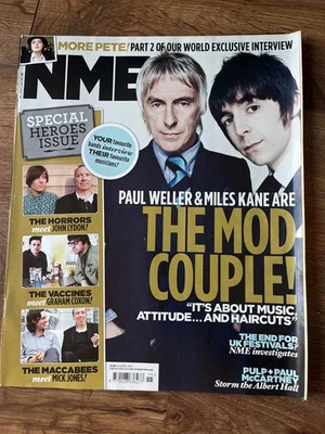 NME magazine April 2012 Paul Weller & Miles Kane cover - Image 1 of 3