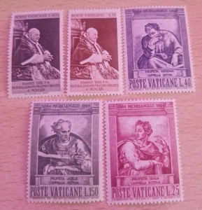 5 Francobolli Nuovi Città del Vaticano Anni Diversi - Foto 1 di 1