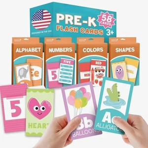 Tarjetas flash de aprendizaje para niños pequeños 1-3-58 tarjetas flash de alfabeto para niños pequeños... - Imagen 1 de 9