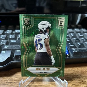 2025 Donruss Elite #189 Mike Green Green Disco Baltimore Ravens RC Rookie - Foto 1 di 10