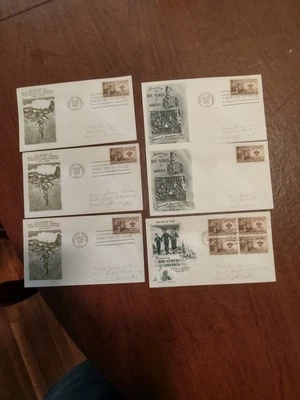 First Day Issue Stamps BOY SCOUTS 6 TOTAL 6-30-1950 - Image 1 of 4