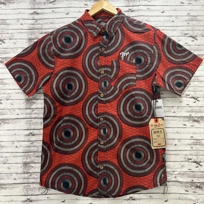 Camisa PRPS Bruised Never Broken Abotonada Manga Corta Hombres Pequeña Geométrica Foto 1 de 4