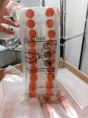 (Lot of 12)  Corning 430639 Cell Culture Flask 70mL NEW - Image 1 of 4