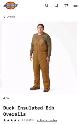 Mono Dickies aislado pato marrón o negro Foto 1 de 4