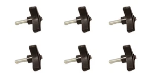 6PK OEM Scag 481625-01 perillas de tuerca de ala se adaptan a los guetos atrapadores de césped tigre - Imagen 1 de 2