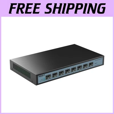 8 Port 10G Managed Switch - Fanless, Link Aggregation/VLAN - Image 1 of 4
