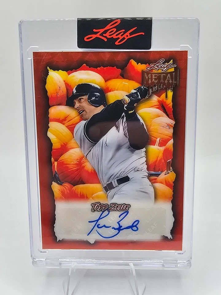 Hoja de metal Todd Zeile 2025 automático/1 calabaza paralelo Chicago White Sox AU 1/1 Foto 1 de 2