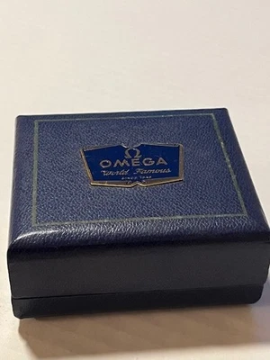 Hermosa caja de reloj de presentación Omega vintage solamente Foto 1 de 4