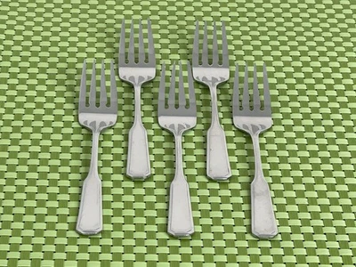 Oxford Hall COPPELIA acero inoxidable 5 tenedores de ensalada cubiertos brillantes - 6 1/2" Foto 1 de 4